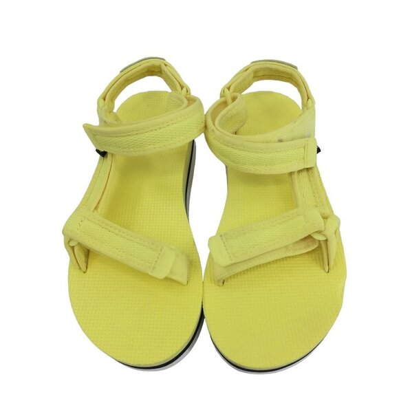 Teva Platform Flatform Universal Sandals Size 7 Yellow Adjustable Shoes Womens - Picture 3 of 13